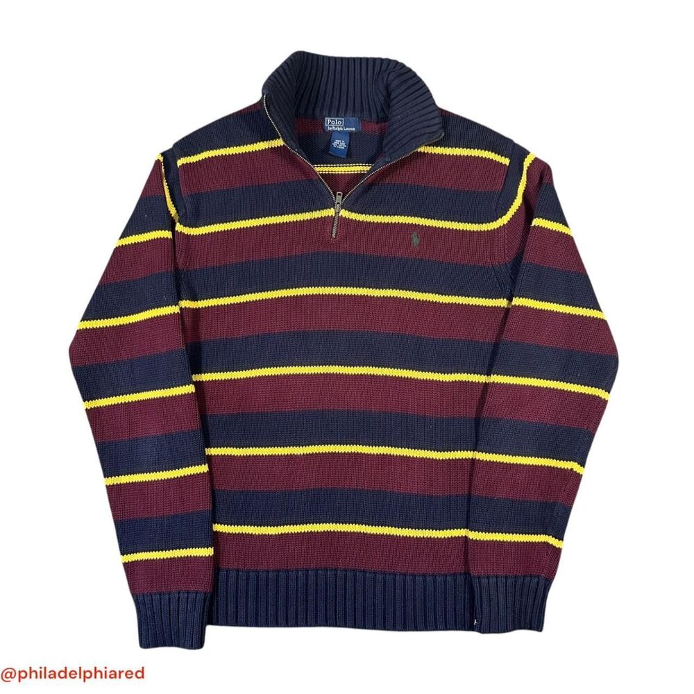 Vintage 1990's Polo Ralph Lauren striped sweater mens small
